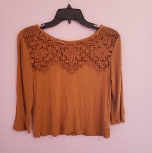 Dark Mustard American Eagle Shirt